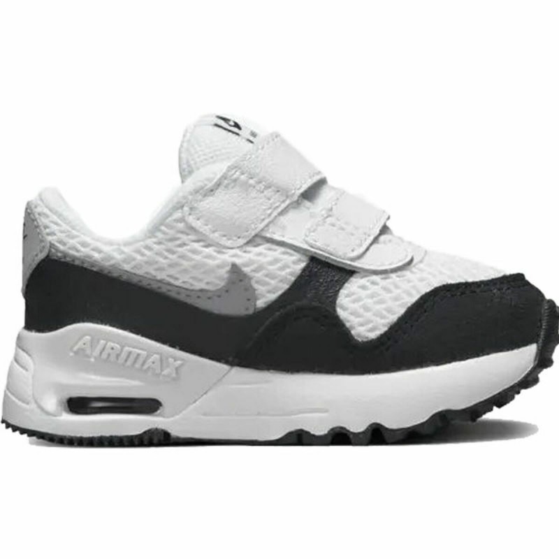 Chaussures de Sport pour Bébés Nike Air Max Systm Noir Blanc