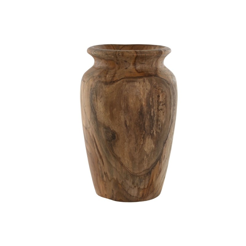 Vase Home ESPRIT Naturel Brun foncé Teck 25 x 25 x 40 cm