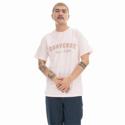 T-shirt à manches courtes homme Converse Classic Fit All Star Single Screen Rose clair