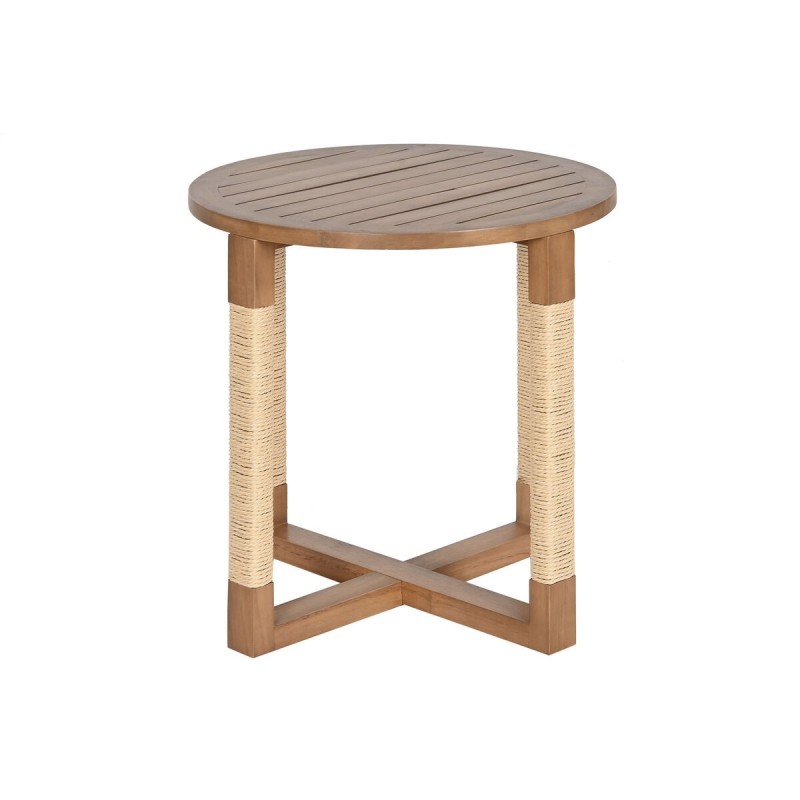 Table d'appoint Home ESPRIT Naturel Sapin Bois MDF 48 x 48 x 50