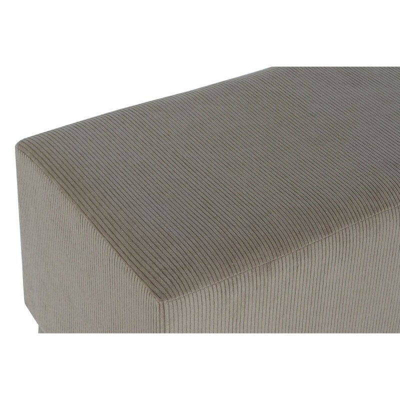 Banquette DKD Home Decor Marron Polyester Bois MDF 100 x 40 x 40 cm