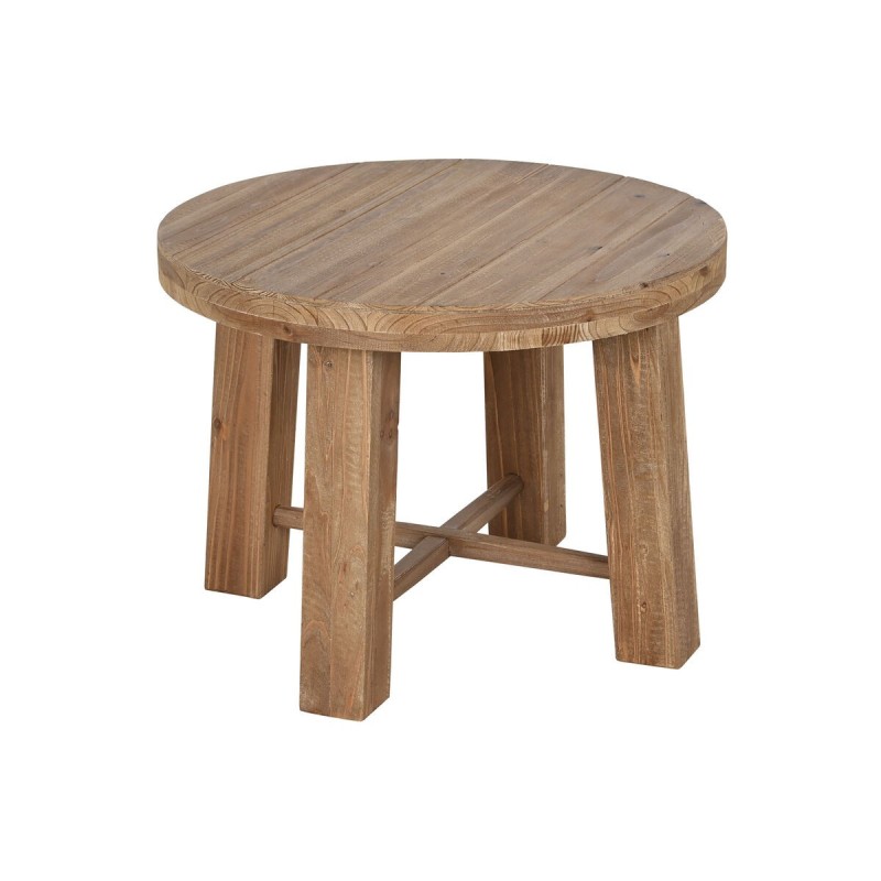 Petite Table d'Appoint Home ESPRIT Marron Sapin Bois MDF 60 x 60 x 45 cm