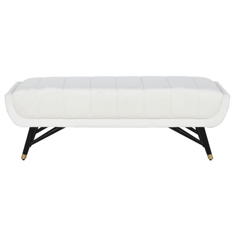 Banquette Home ESPRIT Blanc Noir 120 x 40 x 42 cm