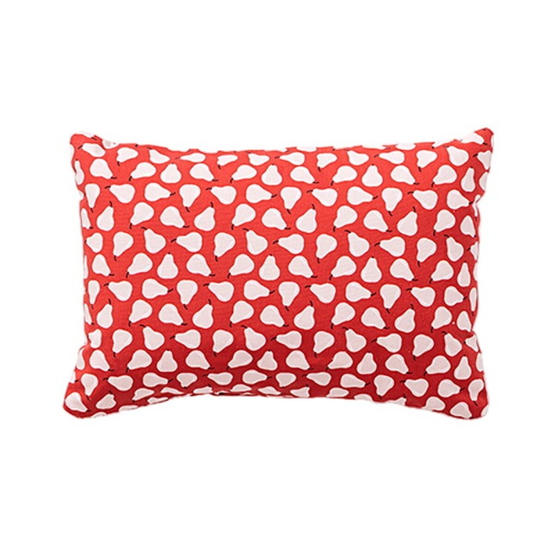 Coussin Benetton Blanc Rouge Poire 35 x 50 cm