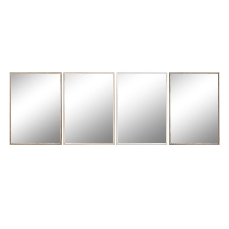 Miroir mural Home ESPRIT Blanc Marron Beige Gris Verre polystyrène 63