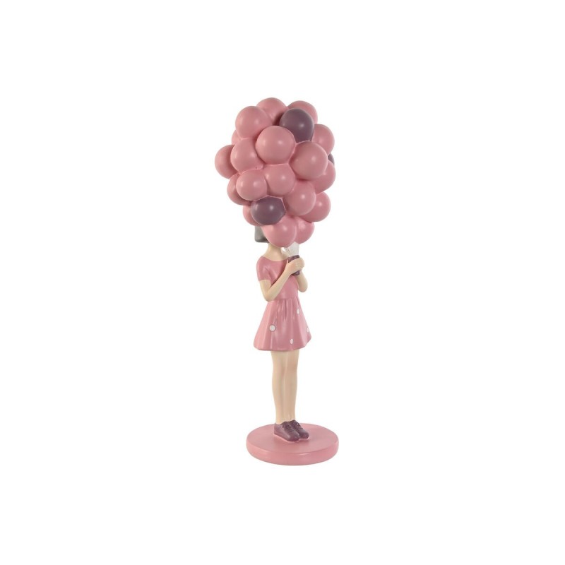 Figurine Décorative Home ESPRIT Rose Mauve chica 11 x 11