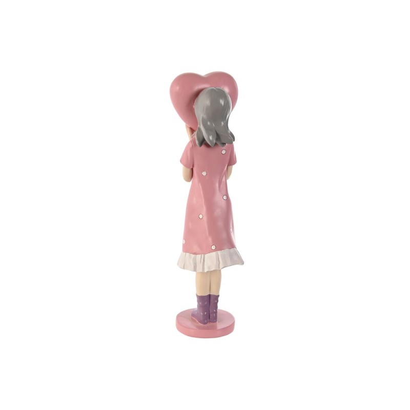 Figurine Décorative Home ESPRIT Rose Mauve chica 10 x 8,5 x 31 cm