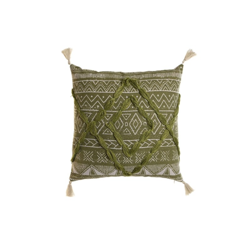 Coussin Home ESPRIT Vert Boho 45 x 5 x 45 cm