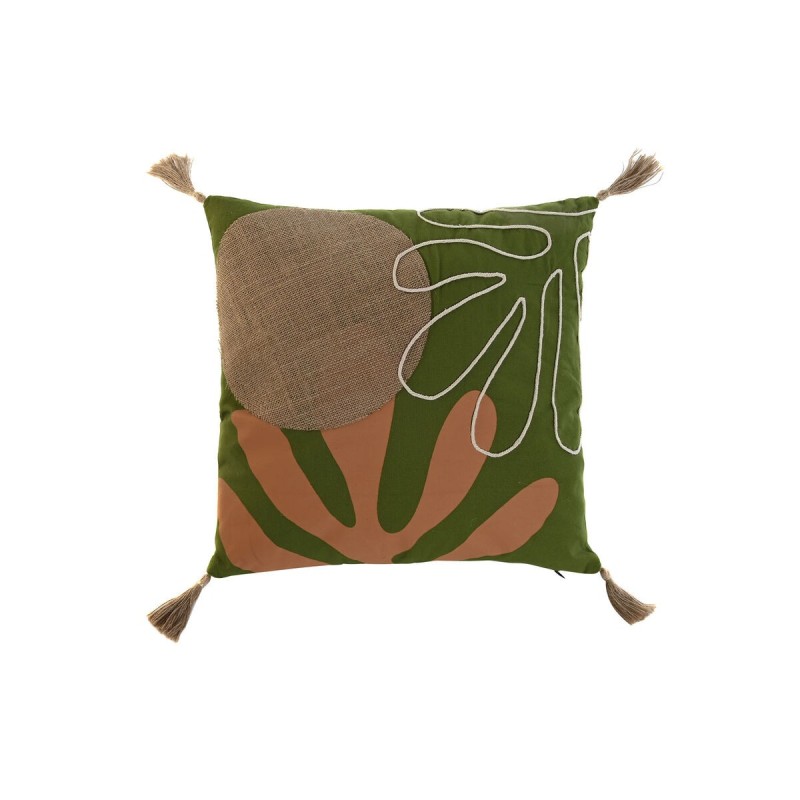 Coussin Home ESPRIT Vert Boho 45 x 5 x 45 cm