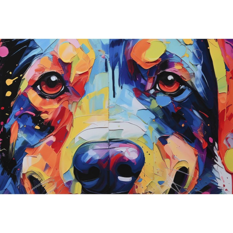 Cadre Home ESPRIT Moderne Chien 80 x 3 x 80 cm (2 Unités)