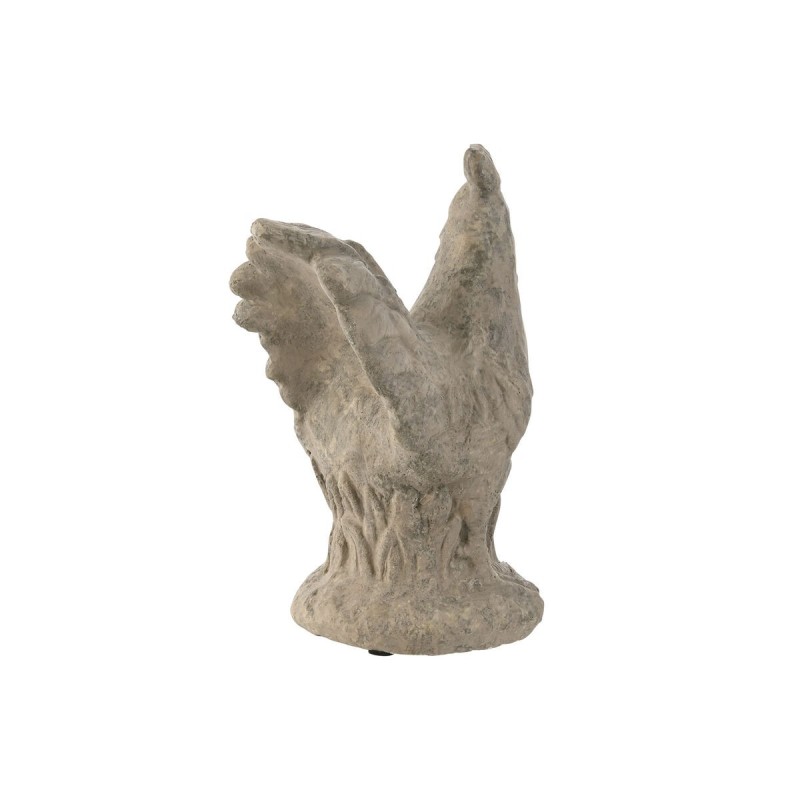 Figurine Décorative Home ESPRIT Gris Poule Finition vieillie 17 x 12 x 22 cm