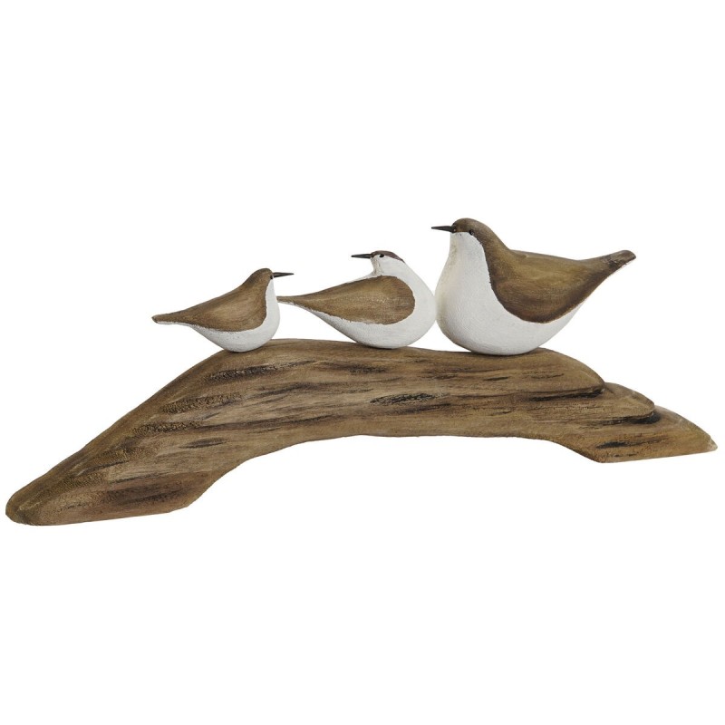 Figurine Décorative Home ESPRIT Blanc Naturel Finition vieillie 35 x 4