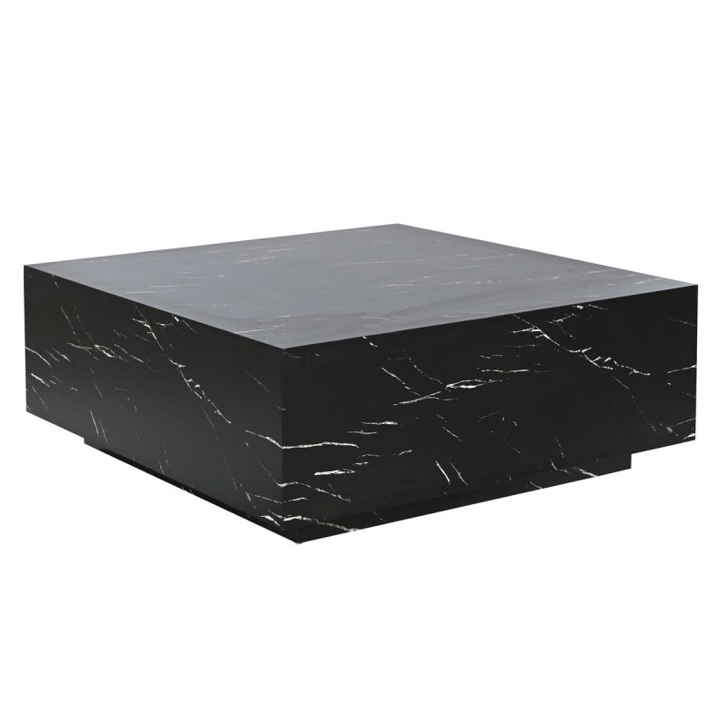 Table Basse Home ESPRIT Noir Bois MDF 90 x 90 x 35 cm