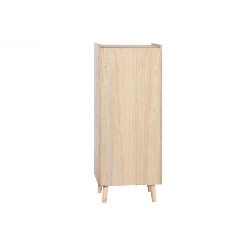 Caisson à Tiroirs Home ESPRIT Naturel Rotin Bois de paulownia 40 x 30 x 104 cm