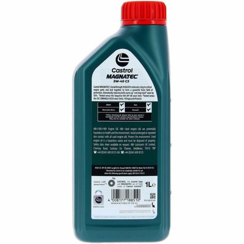 Huile de moteur Castrol Magnatec Essence Diesel 5W40 1 L