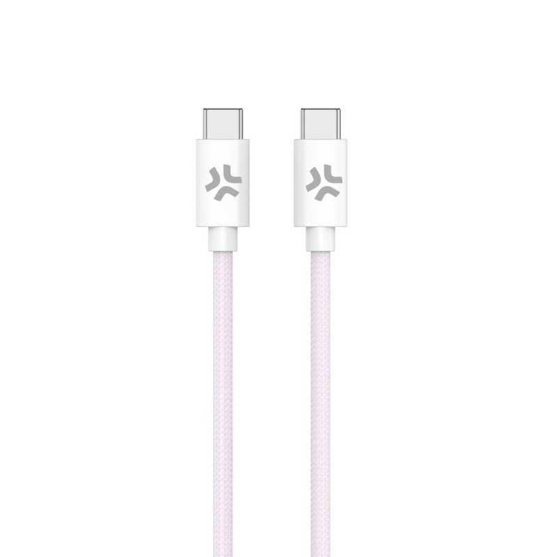 Câble USB-C Celly USBCUSBCCOTTPK Rose 1