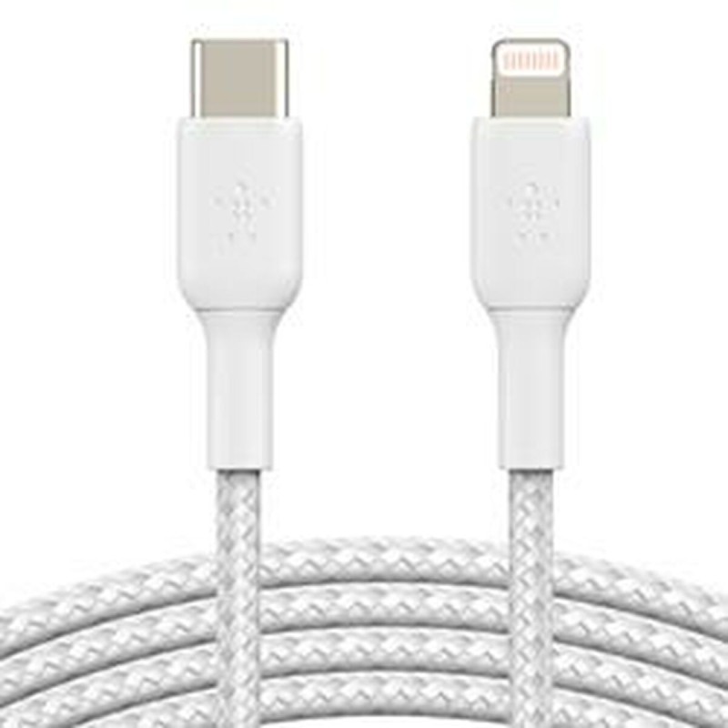 Câble Lightning Belkin CAA004BT2MWH Blanc 2 m