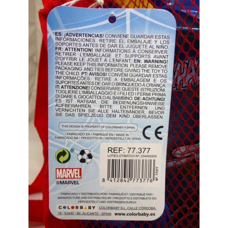 Set de jouets de plage Spider-Man 18 x 16 x 18 cm (12 Unités)