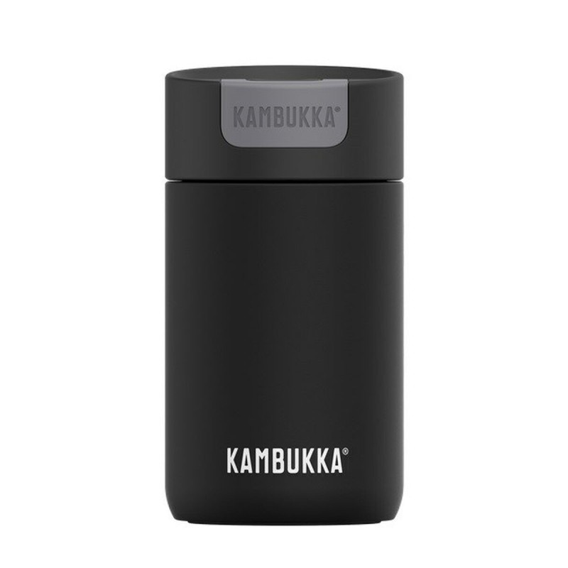 Thermos Kambukka Olympus Noir Silicone Acier inoxydable 300 ml