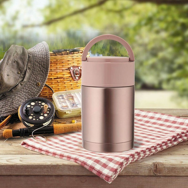 Thermos Feel Maestro MR-1636 Rose Doré Acier inoxydable 1,1 L