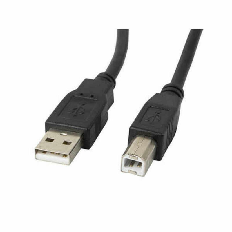 Câble USB 2.0 A vers USB B Lanberg CA-USBA-11CC-0018-BK Noir 1