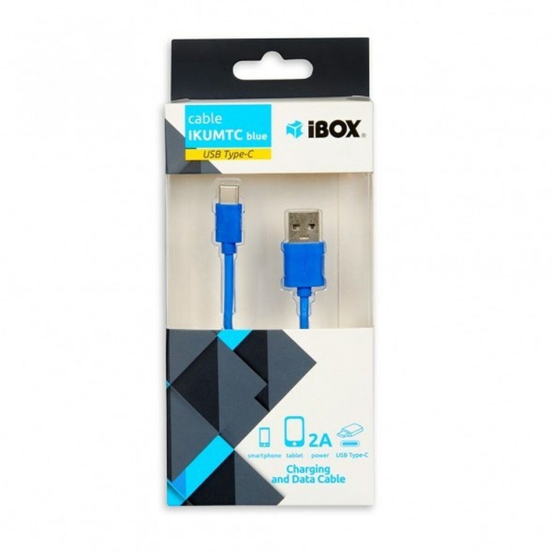 Câble USB-C vers USB Ibox IKUMTCB Bleu 1 m