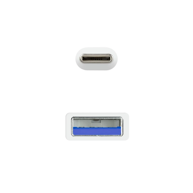 Câble USB-C NANOCABLE 10.01.4001-L150-W Blanc 1,5 m (1 Unité)