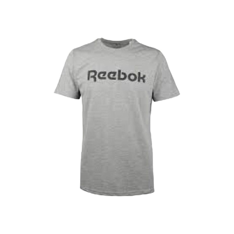 T-shirt à manches courtes homme Reebok GS REEBOK LINEAR READ TEE 100038780 Gris