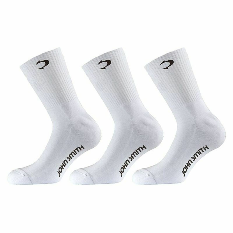 Chaussettes de Sport John Smith C-12220 Blanc 3 Unités