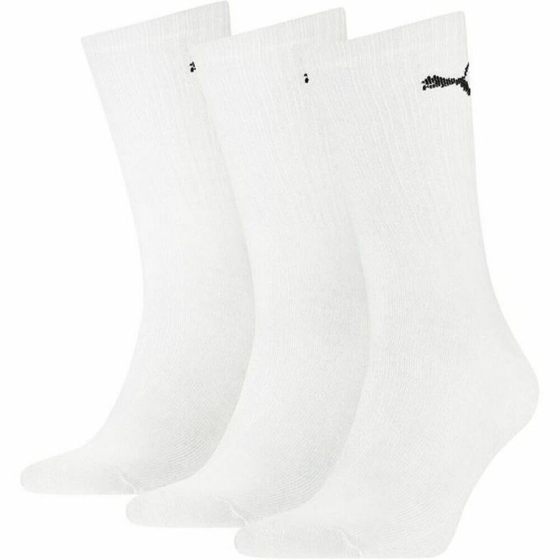 Chaussettes de Sport Puma Crew Blanc Unisexe (3 pcs)