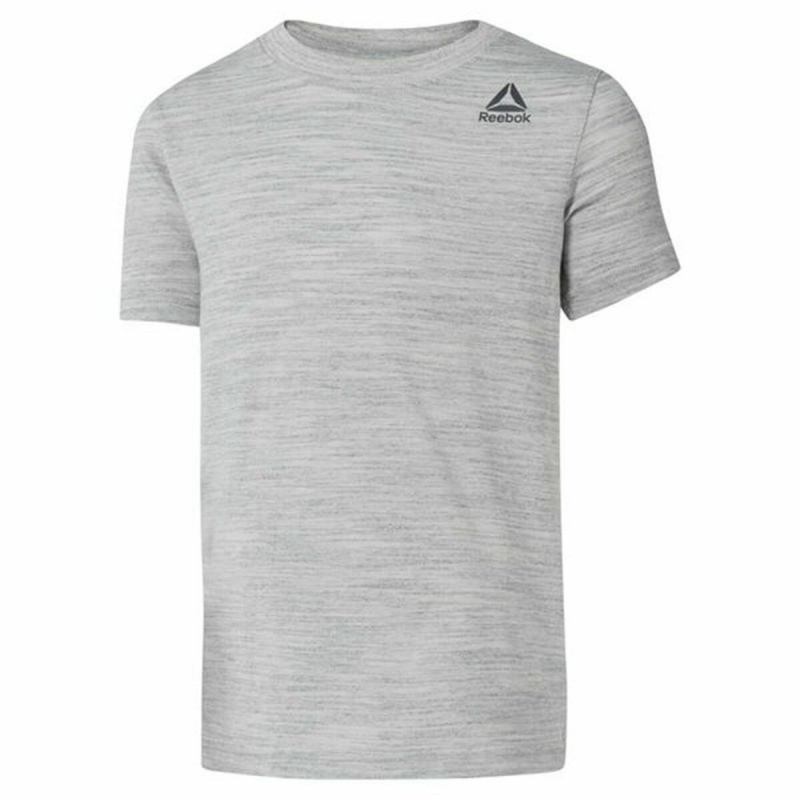 T shirt à manches courtes Enfant Reebok Essentials Marble Melange Gris clair