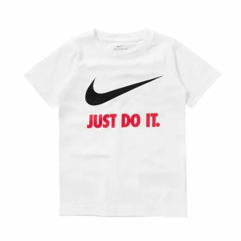 T shirt à manches courtes Enfant Nike Swoosh Just Do It Blanc