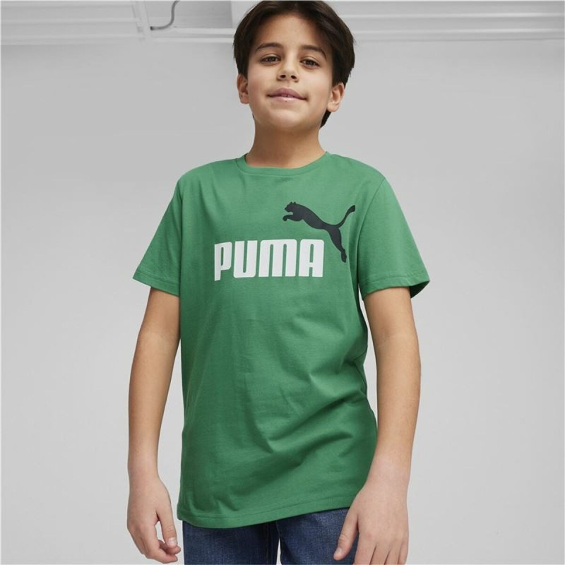 T shirt à manches courtes Enfant Puma Essentials+ Olive