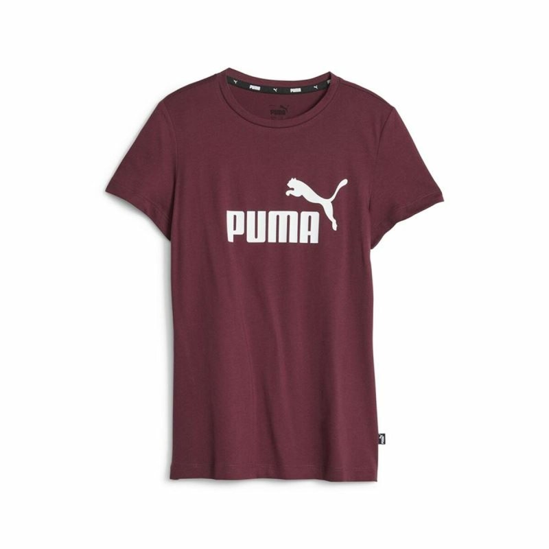 T shirt à manches courtes Enfant Puma Ess Logo Bordeaux