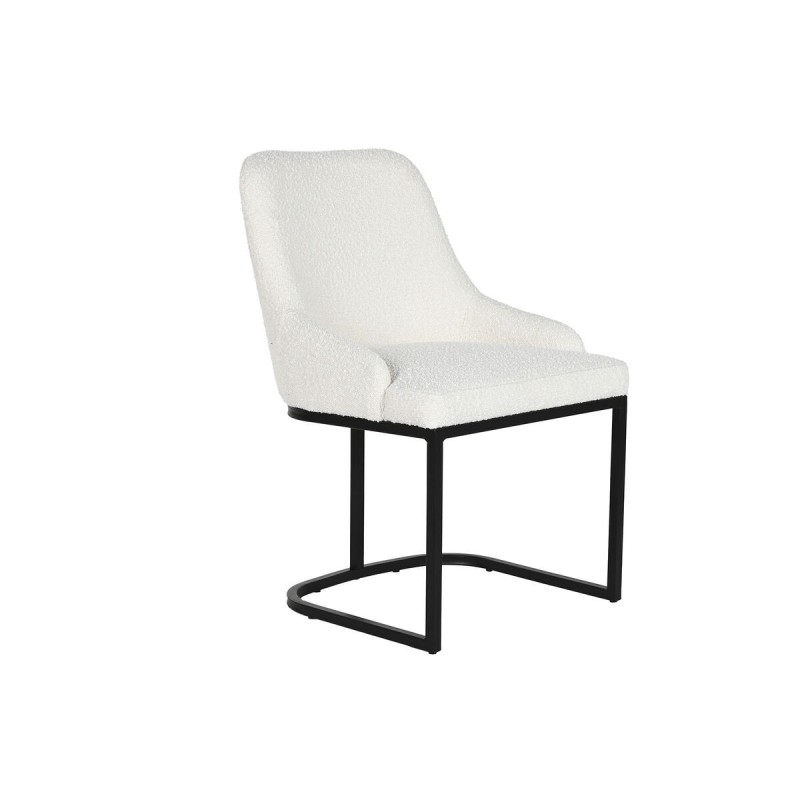 Chaise de Salle à Manger Home ESPRIT Blanc Noir 54 x 61 x 82