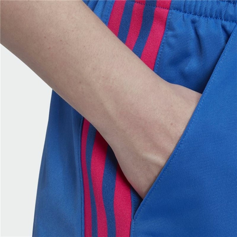 Short de Sport pour Femme Adidas Originals Adicolor 3D Trefoil Bleu