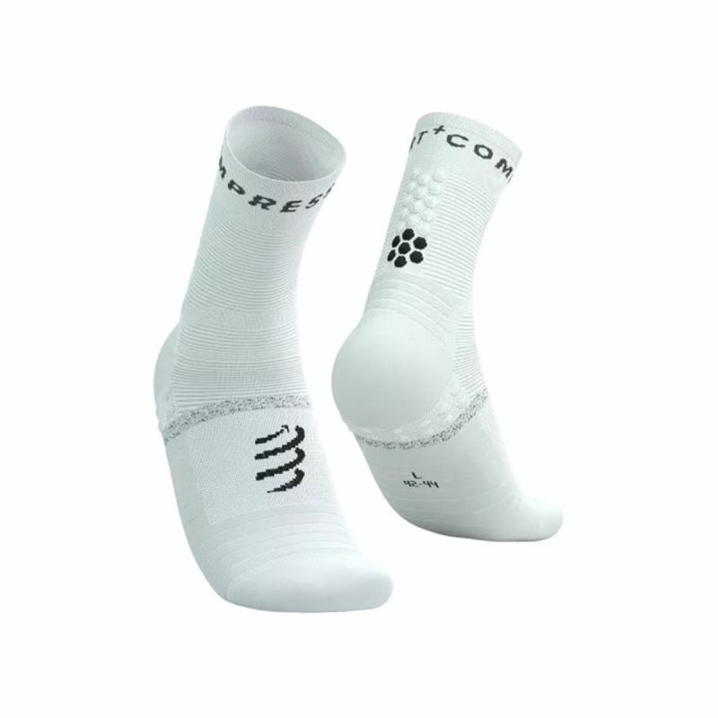 Chaussettes de Sport Compressport Pro Marathon Blanc