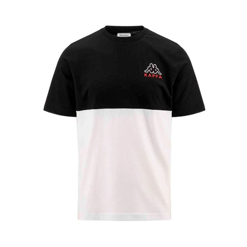 T-shirt à manches courtes homme Kappa Edwin CKD Blanc Noir