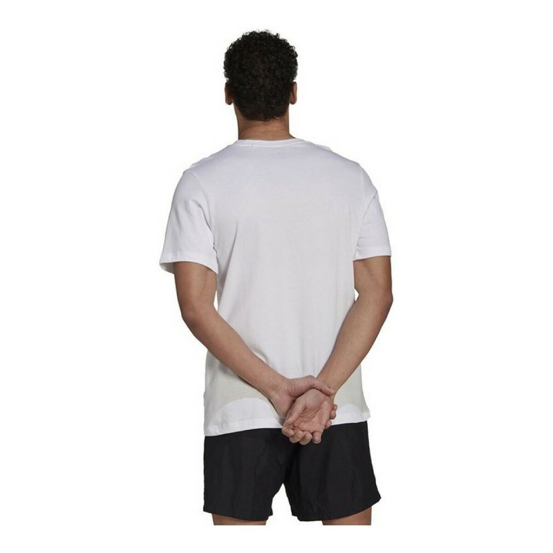 T-shirt à manches courtes homme Adidas Essentials Gradient Blanc