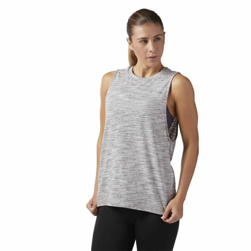 Débardeur Femme Reebok Marble Muscle Gris clair