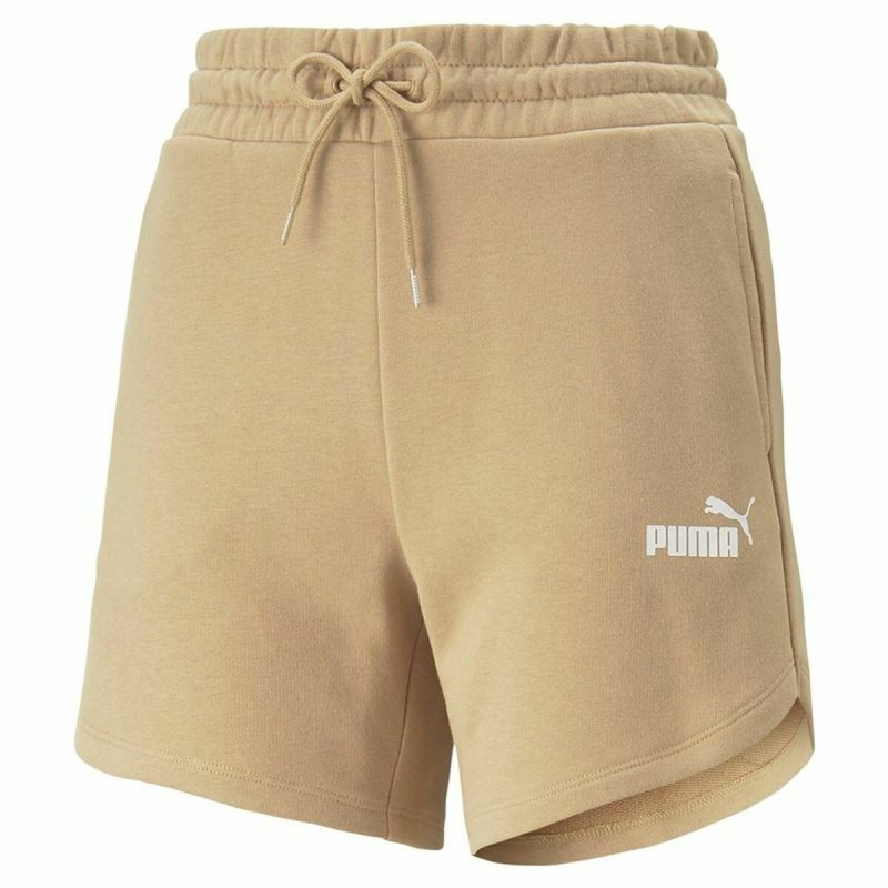 Short de Sport pour Femme Puma Essentials 5" High Waist Beige