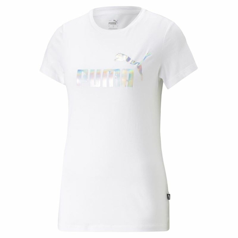 T-shirt à manches courtes femme Puma Ess+ Nova Shine Blanc