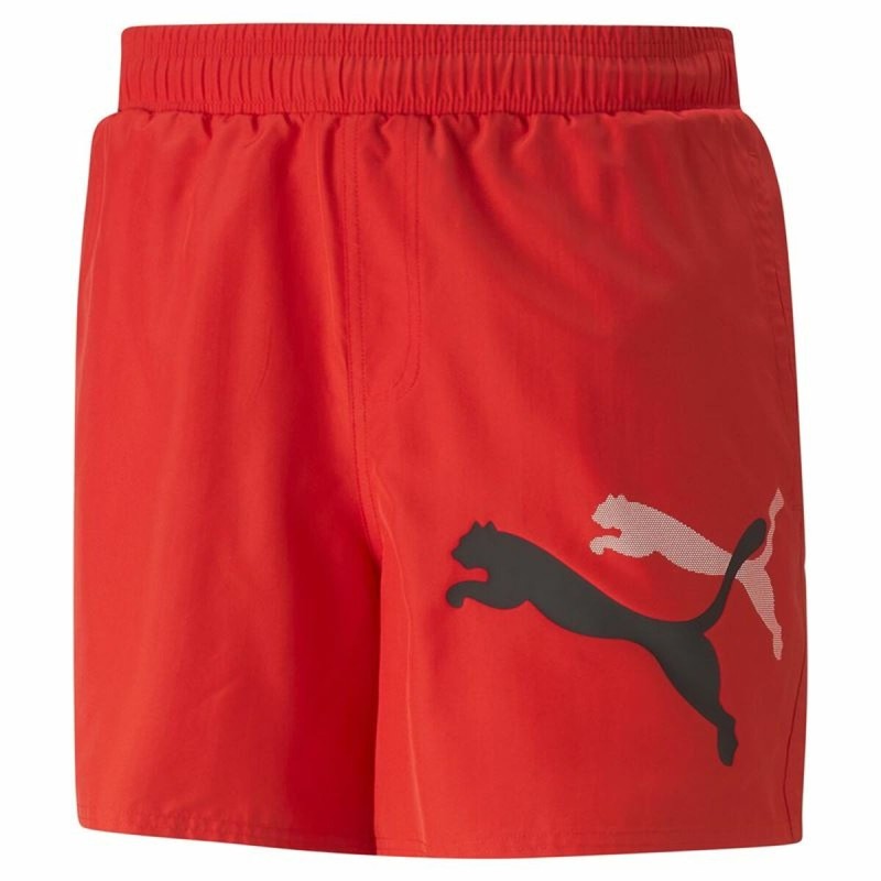 Short de Sport pour Homme Puma Ess+ Logo Power Cat For All Time Rouge