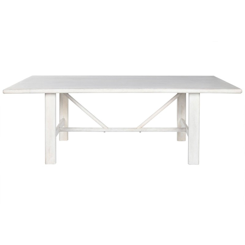 Table de Salle à Manger Home ESPRIT Blanc Bois de manguier 213