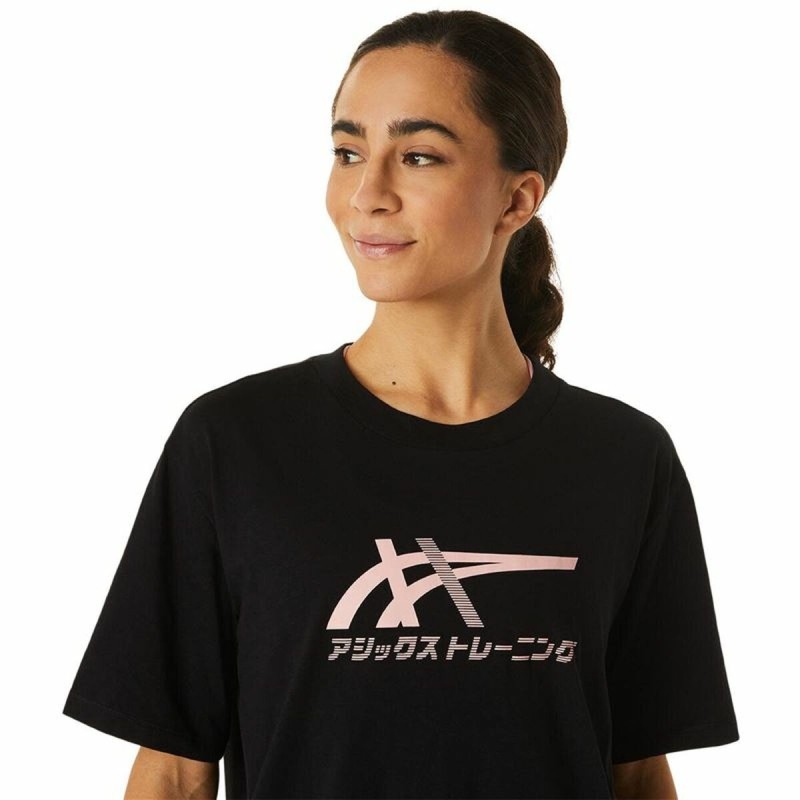 T-shirt à manches courtes femme Asics Tiger Noir