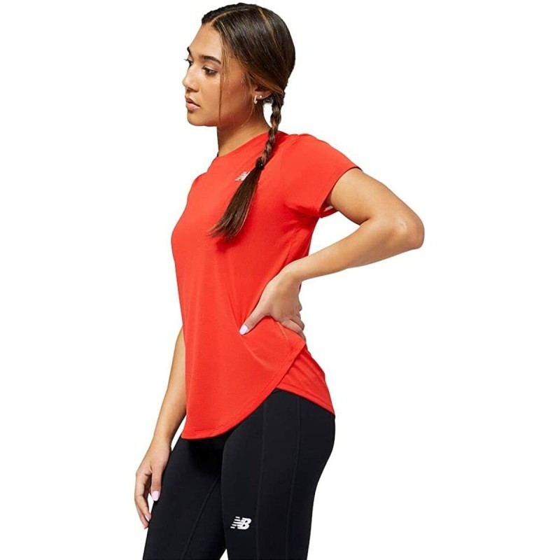 T-shirt à manches courtes femme New Balance Accelerate Rouge