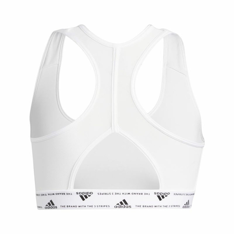 Soutien-gorge de Sport Adidas PowerReact Training Blanc