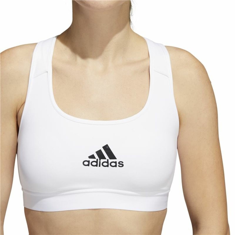 Soutien-gorge de Sport Adidas PowerReact Training Blanc