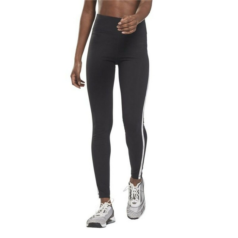 Leggings de Sport pour Femmes Reebok  Pping Cotton W  Noir