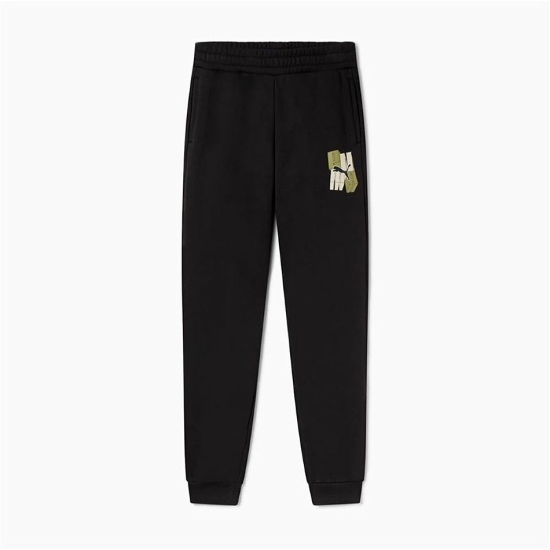 Pantalons de Survêtement pour Enfants Puma Essentials+ Graphic Noir